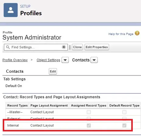 record type assignment via permission set