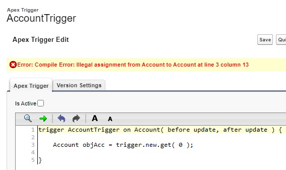 illegal assignment from list to list in salesforce