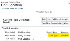 How to create and query Salesforce Custom Address Field? – InfallibleTechie