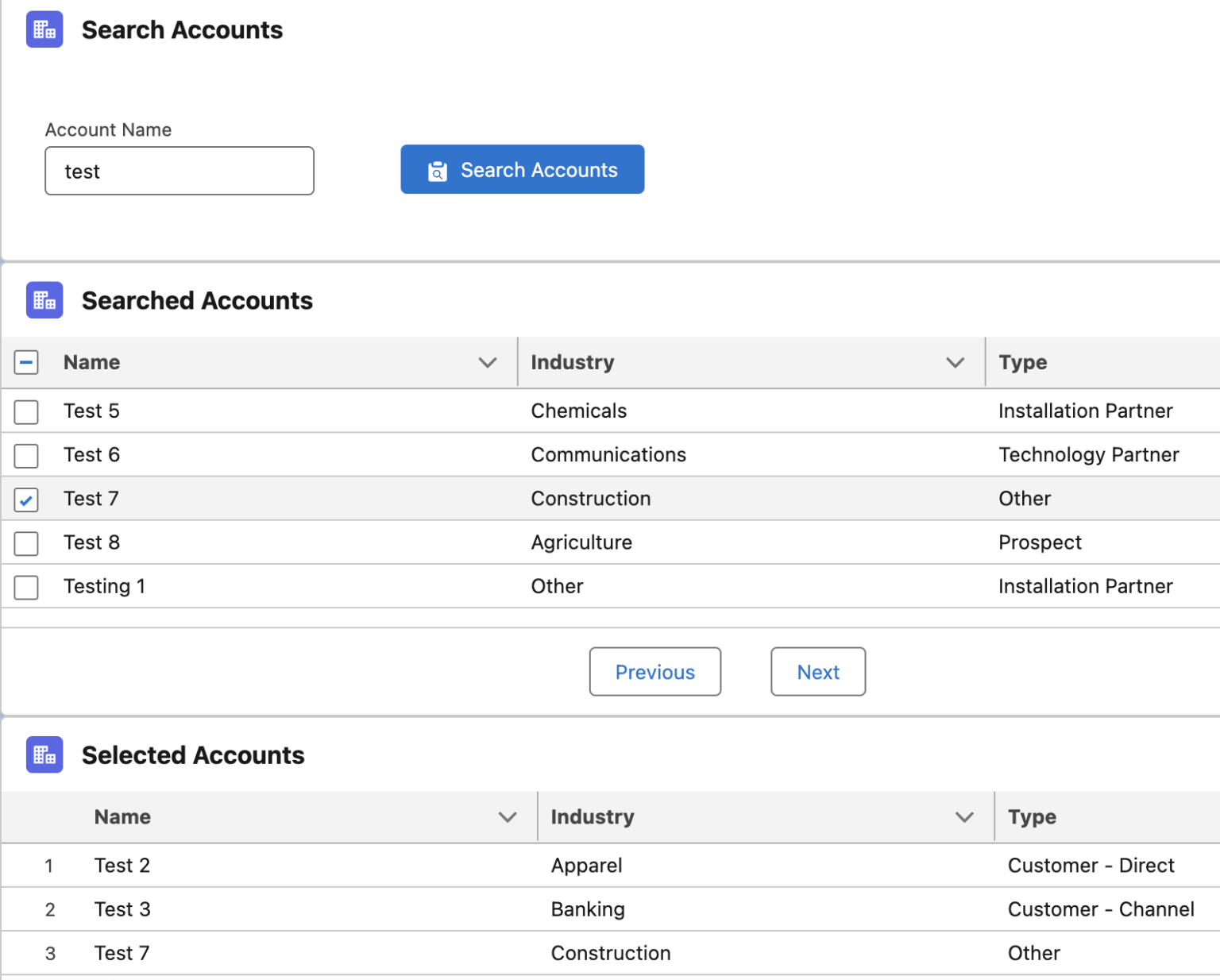 Salesforce Lighting Web Component datatable rows selection across ...