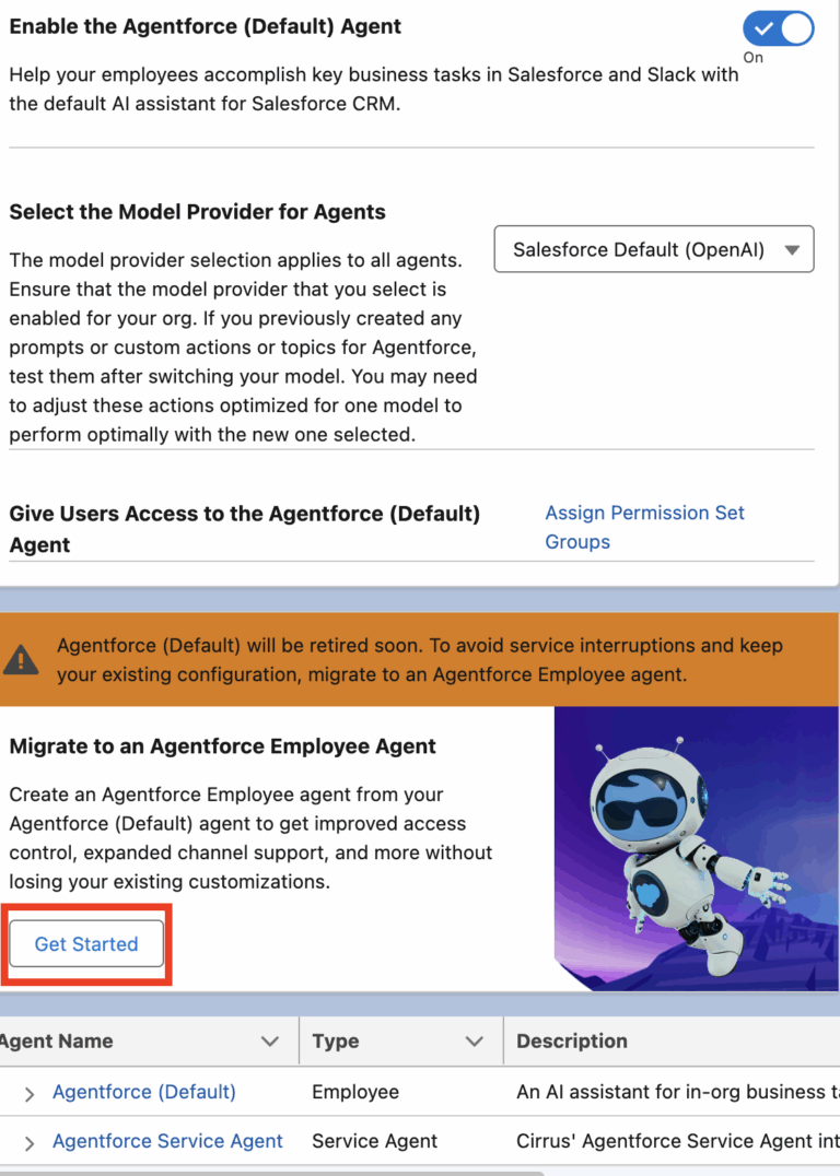 Migrate Salesforce Agentforce(Default) to an Employee Agent ...